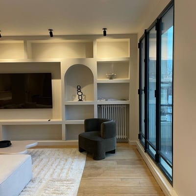 Rent of a spacious and modern 3-room apartment, 85 m², 16th arrondissement, Paris, France